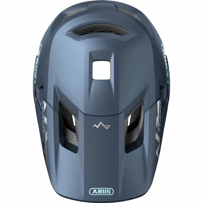 Abus Youdrop Full Face Convertible Youth Helmet in Midnight Blue-3